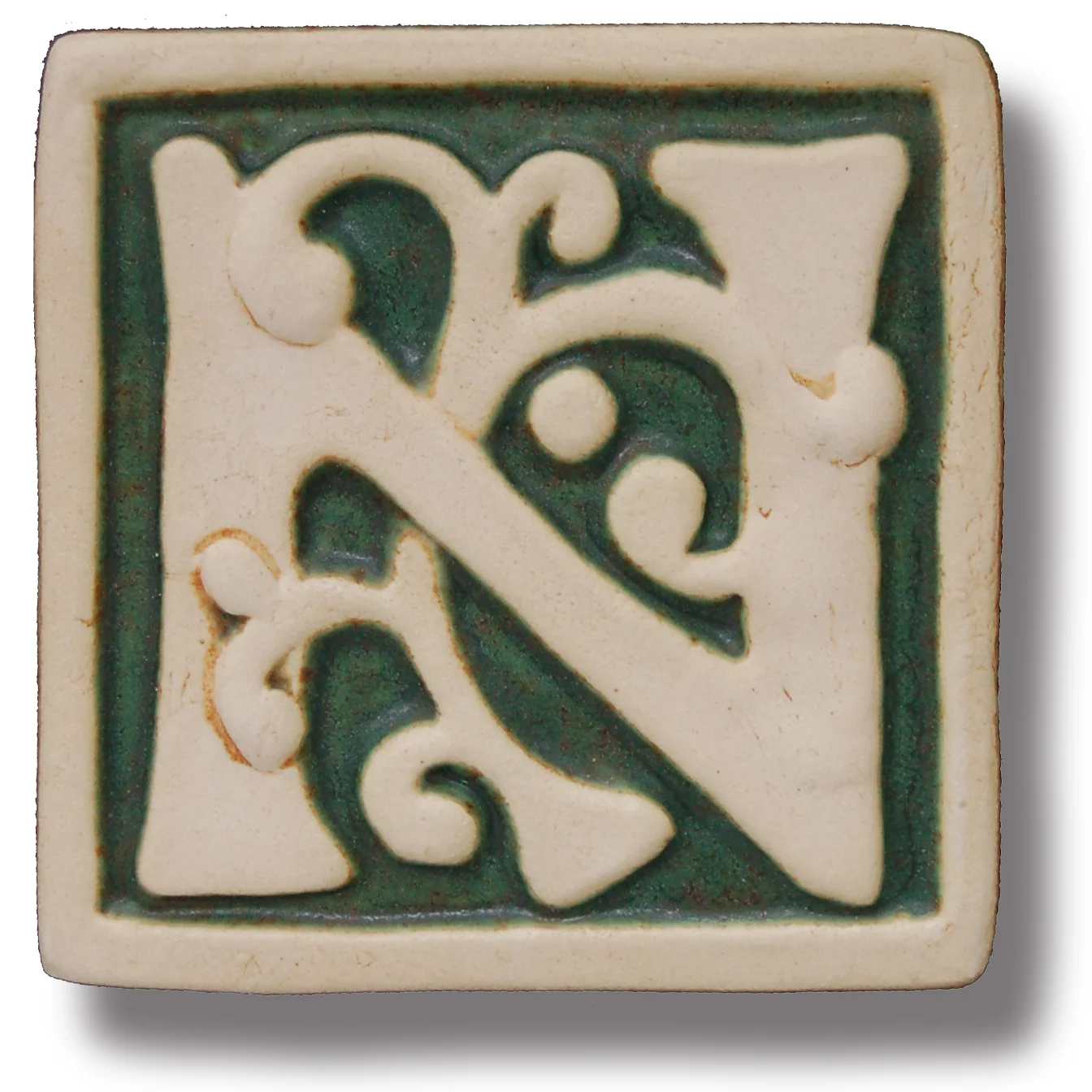 ART & DECORATION 号数4 Letter N Art Tile 4x4